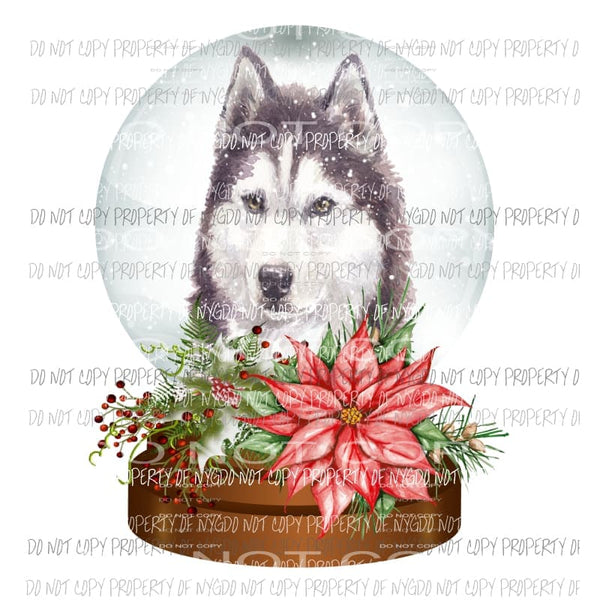 Husky globe flowers Sublimation transfers Heat Transfer