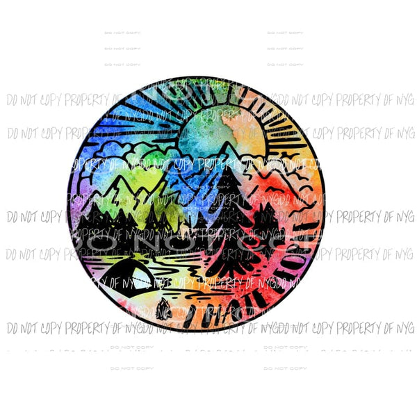 I Hate People Camping Outdoors #2 Sublimation transfers Heat Transfer