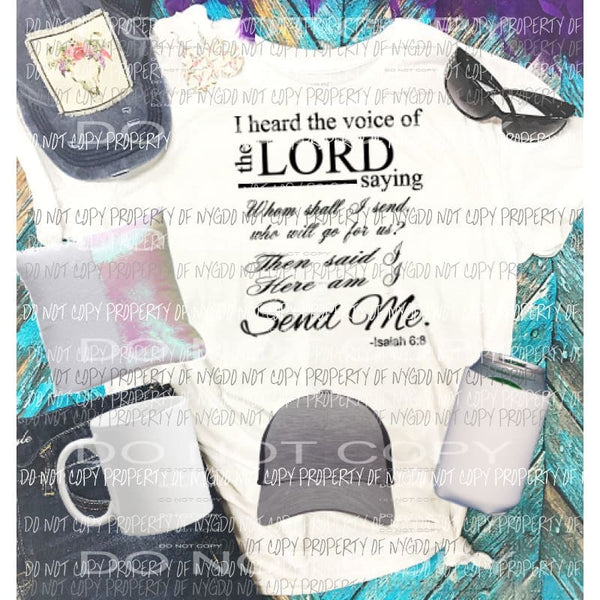 I heard the lord saying Sublimation transfers Heat Transfer