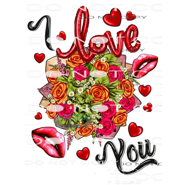 I Love You #8633 Sublimation transfers - Heat Transfer