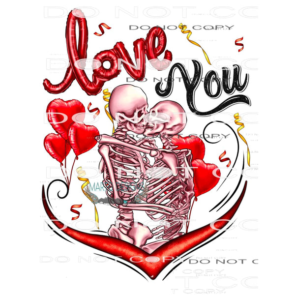 I Love You #8635 Sublimation transfers - Heat Transfer