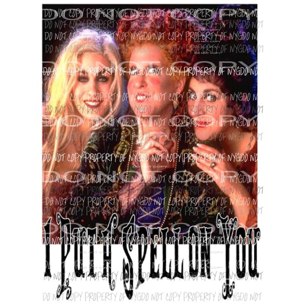 I put a spell on you hocus pocus 2 Sublimation transfers Heat Transfer