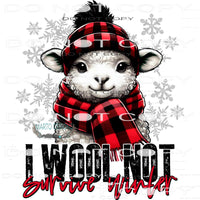 I Wool Not Survive Winter #9233 Sublimation transfers - Heat