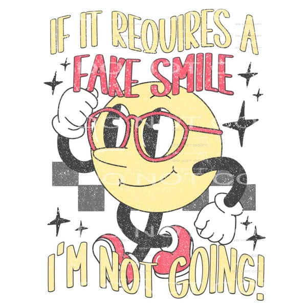 If it requires a fake smile # 813 Sublimation transfers -