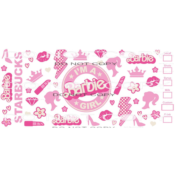 I’m A Barbie Girl #6398 Sublimation transfers - Heat