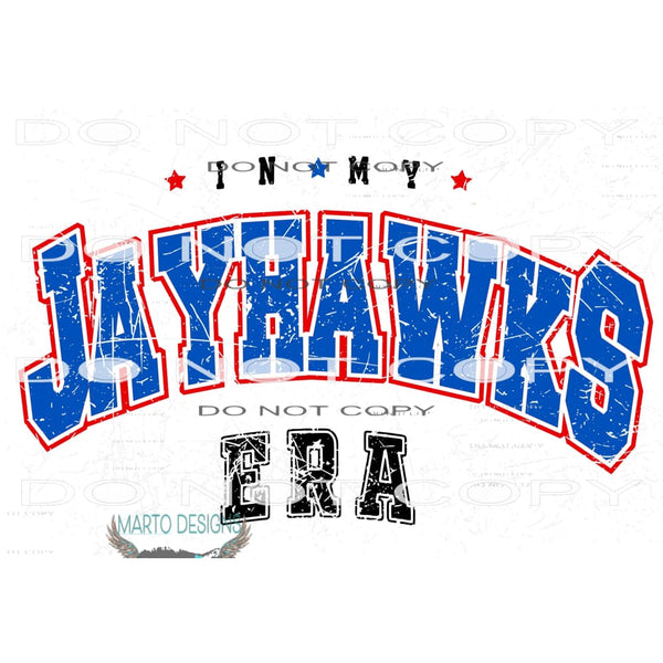 In my jayhawks Era # 1012 Sublimation transfers - Heat