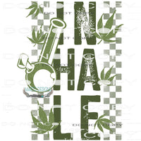 Inhale #6778 Sublimation transfers - Heat Transfer Graphic