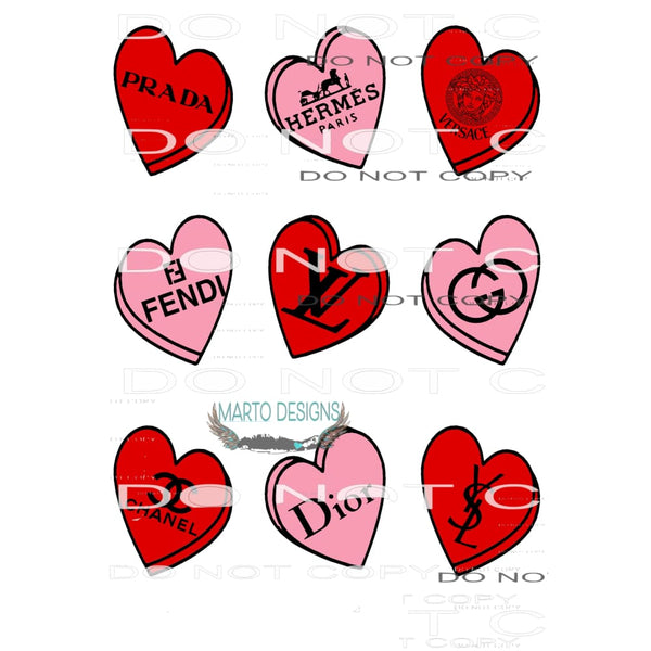 inspired hearts # 44123 Sublimation transfers - Heat