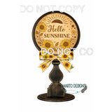 Interchangeable circle frame for candle stick used