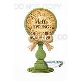 Interchangeable circle insert #026 candle stick and frame