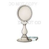 Interchangeable circle insert #028 candle stick and frame