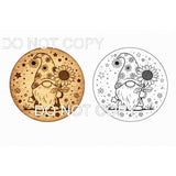 Interchangeable circle insert #030 candle stick and frame