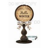 Interchangeable circle insert #031 candle stick and frame