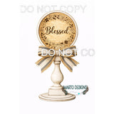 Interchangeable circle insert #033 candle stick and frame