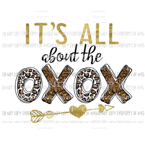 Its All About the XOXO leopard arrow Sublimation transfers Heat Transfer