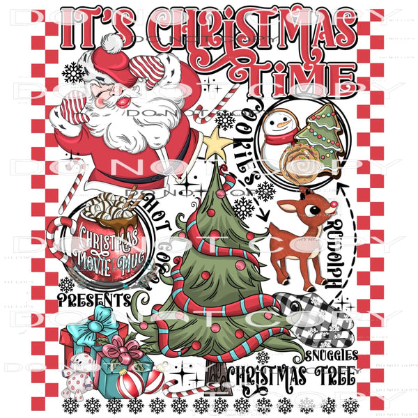 It’s Christmas Time #8022 Sublimation transfers - Heat