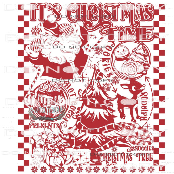 It’s Christmas Time #8702 Sublimation transfers - Heat