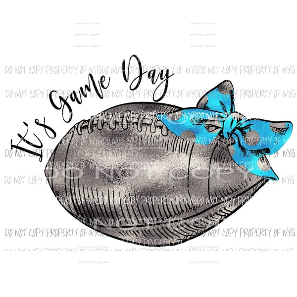 its game day light blue blank Sublimation transfers Heat Transfer