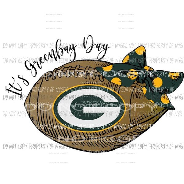 its greenbay day Sublimation transfers Heat Transfer