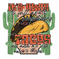 Its okay to fall apart # 892 - Heat Transfer Graphic Tee -