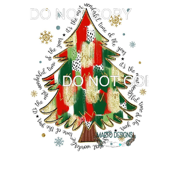 It’s The Most Wonderful Time #106 Sublimation transfers