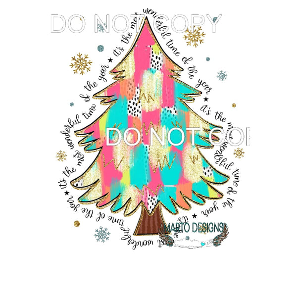 It’s The Most Wonderful Time #118 Sublimation transfers