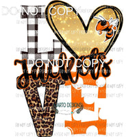 Jackets Orange and black bee love polka dot Sublimation transfers Heat Transfer