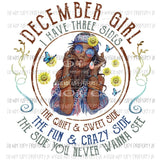 Jan - Dec Girl choose your month in drop down menu Sublimation transfers Heat Transfer