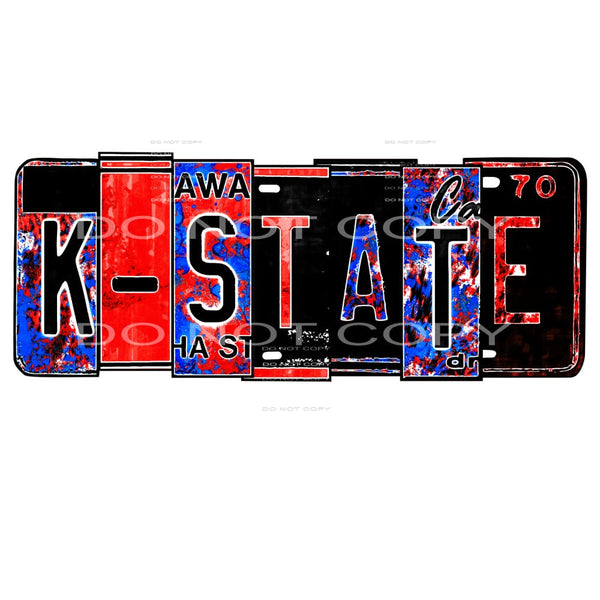 Jayhawks K state # 89931 Sublimation transfers - Heat