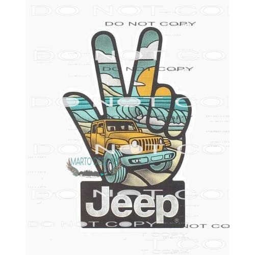 Jeep # 129 Sublimation transfers - Heat Transfer Graphic Tee