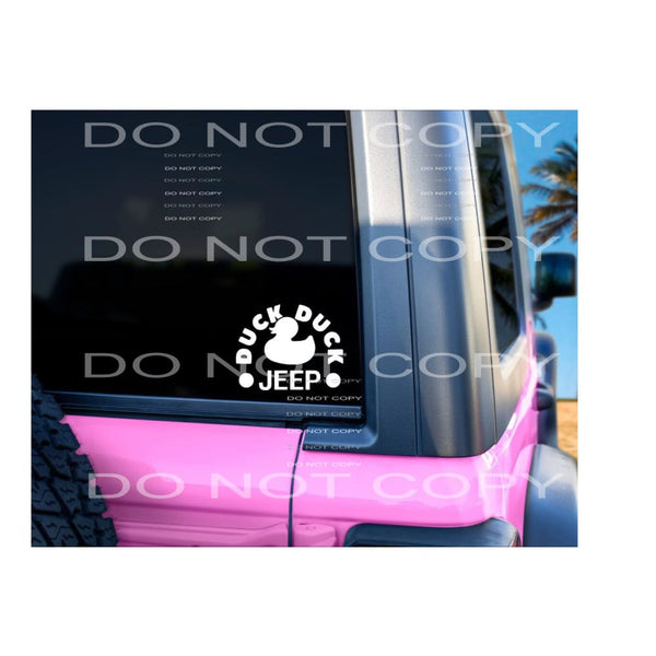 jeep 2 Car or Cup Decal - Heat Transfer Graphic Tee -