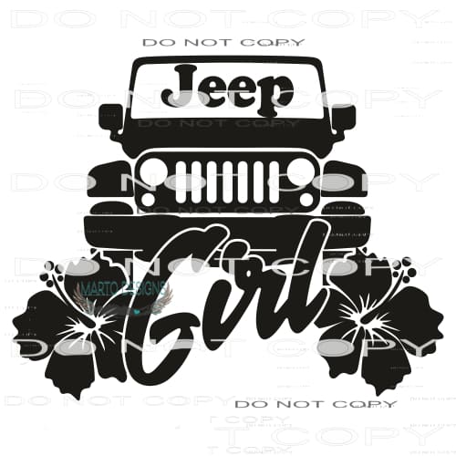 jeep girl # 1521 Sublimation transfers - Heat Transfer