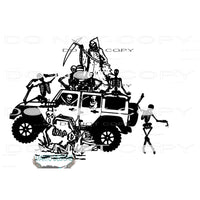 Jeep Halloween # 20054 Sublimation transfers - Heat Transfer