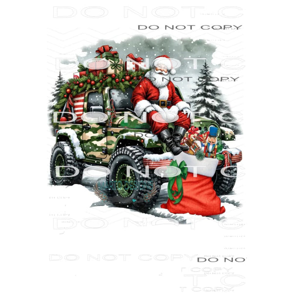 jeep santa # 10035 Sublimation transfers - Heat Transfer