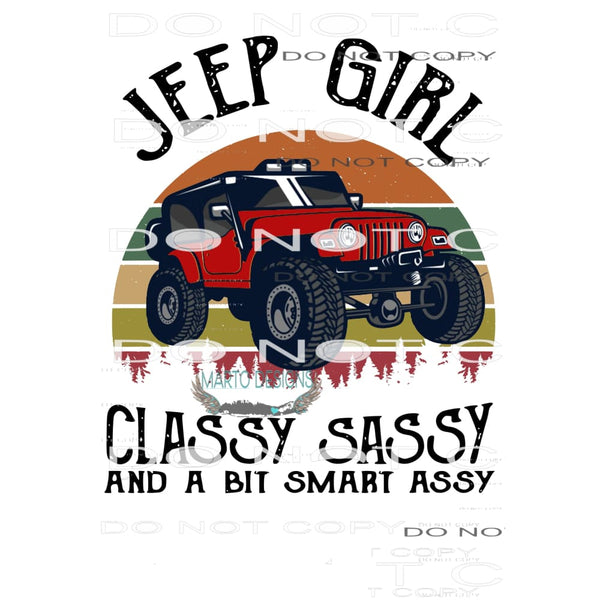 jeep sassy classy # 123123 Sublimation transfers - Heat