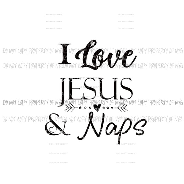 Jesus and naps sublimation transfer Heat Transfer