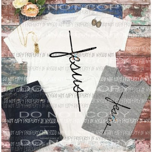 Jesus cross sublimation transfer Heat Transfer