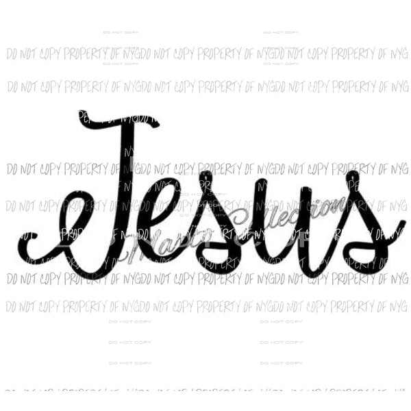 Jesus sublimation transfer Heat Transfer