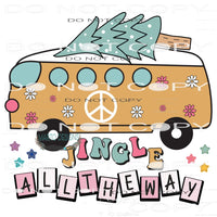 Jingle All The Way #7819 Sublimation transfers - Heat