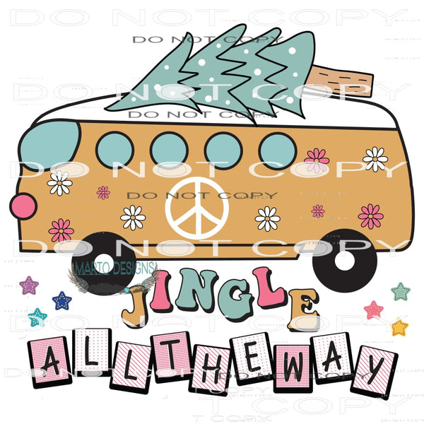 Jingle All The Way #7819 Sublimation transfers - Heat