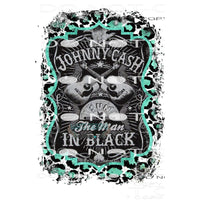 Johnny Cash Man In Black #6254 Sublimation transfers - Heat
