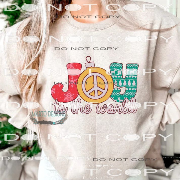 Joy To The World #7359 Sublimation transfers - Heat Transfer