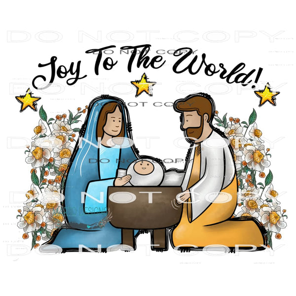 Joy To The World #8215 Sublimation transfers - Heat Transfer