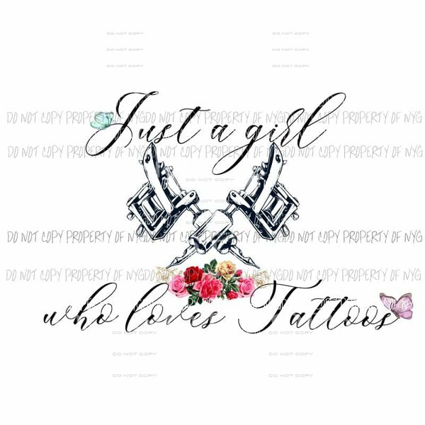 Just a girl sublimation transfers Heat Transfer