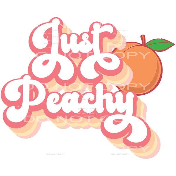 Just Peachy #5296 Sublimation transfers - Heat Transfer