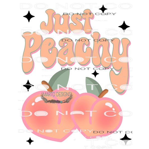 Just Peachy #8239 Sublimation transfers - Heat Transfer