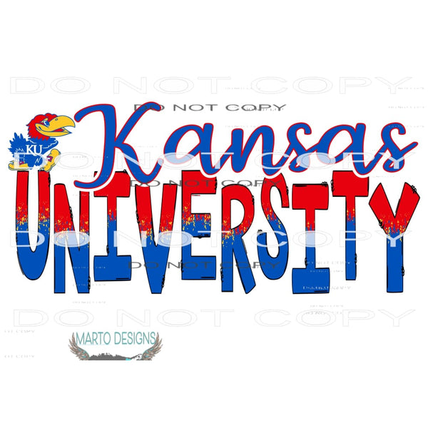 Kansas University # 1053 Sublimation transfers - Heat