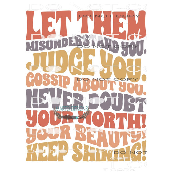 Keep Shinning #8585 Sublimation transfers - Heat Transfer