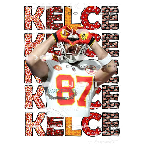 kelce chiefs heart swift # 3333 Sublimation transfers - Heat