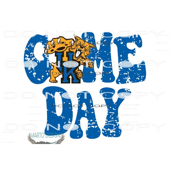 Kentucky Game Day #10968 Sublimation transfer - Heat